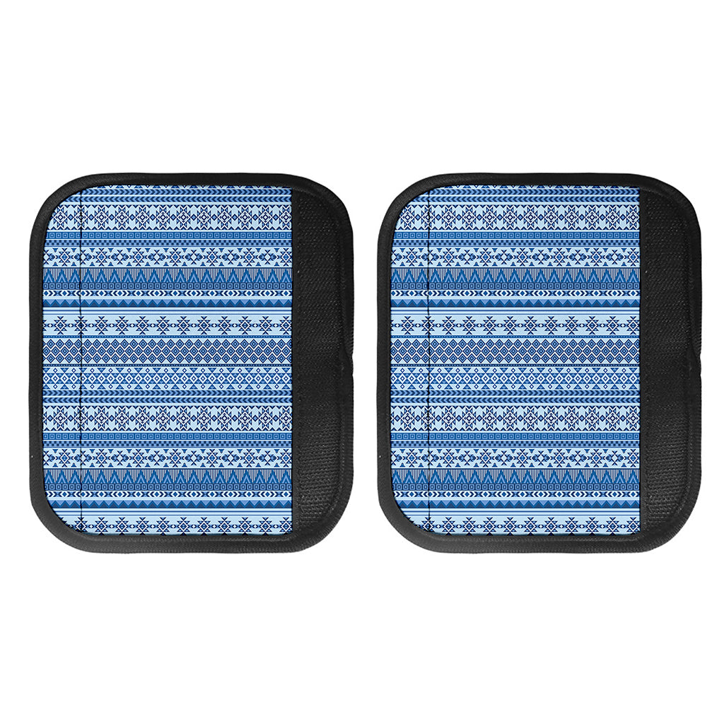 Blue Native American Aztec Pattern Print Handle Covers