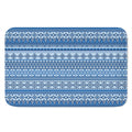 Blue Native American Aztec Pattern Print Indoor Door Mat