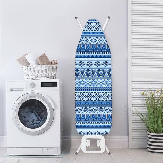 Blue Native American Aztec Pattern Print Ironing Board Cover