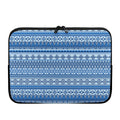 Blue Native American Aztec Pattern Print Laptop Sleeve