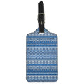 Blue Native American Aztec Pattern Print Luggage Tag