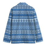 Blue Native American Aztec Pattern Print Men's Blazer