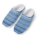 Blue Native American Aztec Pattern Print Mesh Casual Shoes