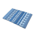 Blue Native American Aztec Pattern Print Pet Cooling Mat Cover