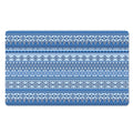 Blue Native American Aztec Pattern Print Polyester Doormat