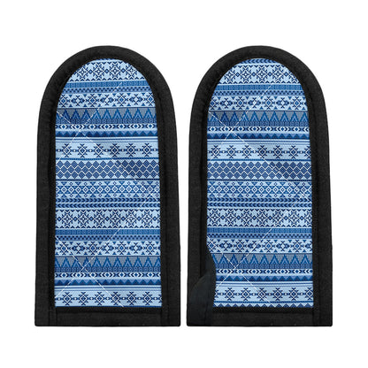 Blue Native American Aztec Pattern Print Skillet Handle Cover