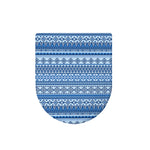 Blue Native American Aztec Pattern Print Toilet Lid Cover