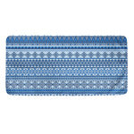 Blue Native American Aztec Pattern Print Towel