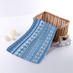Blue Native American Aztec Pattern Print Towel