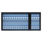 Blue Native American Aztec Pattern Print Trifold Wallet