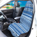 Blue Native American Aztec Pattern Print Waterproof Car Seat Cover