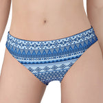 Blue Native American Aztec Pattern Print Women's Panties