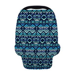 Blue Native Aztec Tribal Pattern Print Baby Seat Cover