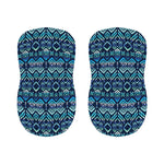 Blue Native Aztec Tribal Pattern Print Bar Stool Covers