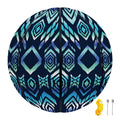 Blue Native Aztec Tribal Pattern Print Basketball
