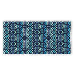 Blue Native Aztec Tribal Pattern Print Beach Towel