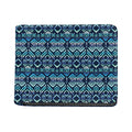 Blue Native Aztec Tribal Pattern Print Bifold Wallet