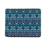 Blue Native Aztec Tribal Pattern Print Bifold Wallet