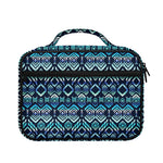 Blue Native Aztec Tribal Pattern Print Briefcase Bible Bag