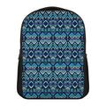 Blue Native Aztec Tribal Pattern Print Casual Backpack