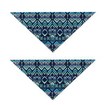 Blue Native Aztec Tribal Pattern Print Dog Bandana