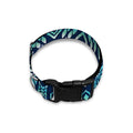 Blue Native Aztec Tribal Pattern Print Dog Collar