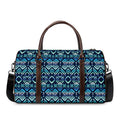 Blue Native Aztec Tribal Pattern Print Duffel Bag