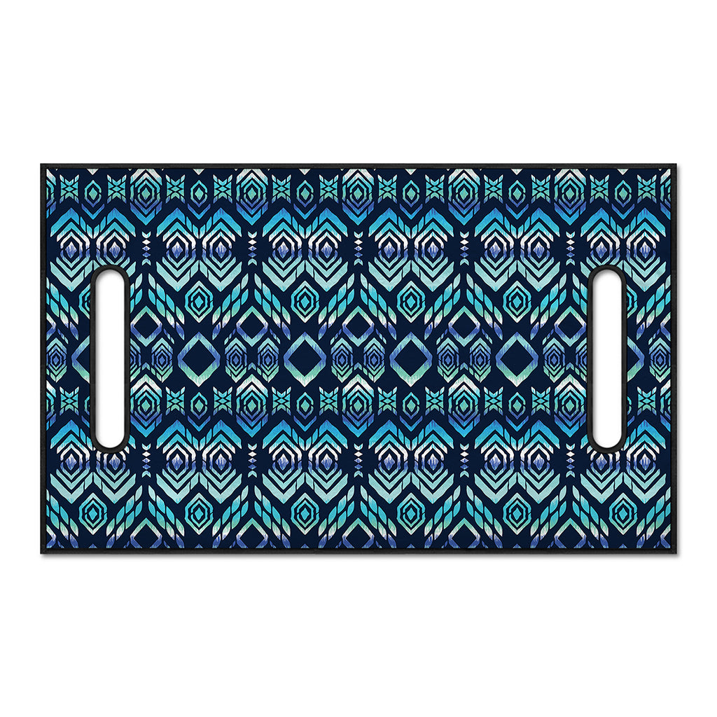 Blue Native Aztec Tribal Pattern Print Golf Cart Seat Cover