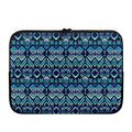 Blue Native Aztec Tribal Pattern Print Laptop Sleeve