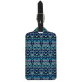 Blue Native Aztec Tribal Pattern Print Luggage Tag
