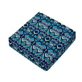 Blue Native Aztec Tribal Pattern Print Outdoor Seat Cushion Cover