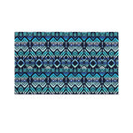 Blue Native Aztec Tribal Pattern Print Polyester Flag