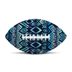 Blue Native Aztec Tribal Pattern Print Rugby Ball