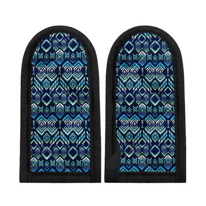 Blue Native Aztec Tribal Pattern Print Skillet Handle Cover