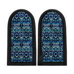 Blue Native Aztec Tribal Pattern Print Skillet Handle Cover