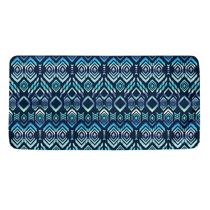 Blue Native Aztec Tribal Pattern Print Towel