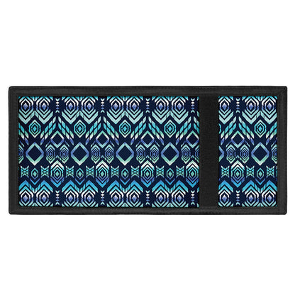 Blue Native Aztec Tribal Pattern Print Trifold Wallet
