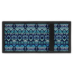 Blue Native Aztec Tribal Pattern Print Trifold Wallet