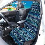 Blue Native Aztec Tribal Pattern Print Waterproof Car Seat Cover