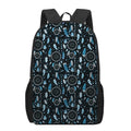 Blue Native Dream Catcher Pattern Print 17 Inch Backpack