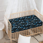 Blue Native Dream Catcher Pattern Print Baby Crib Sheet
