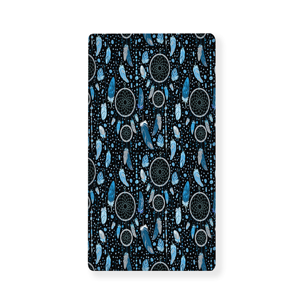 Blue Native Dream Catcher Pattern Print Baby Crib Sheet