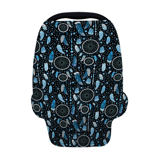 Blue Native Dream Catcher Pattern Print Baby Seat Cover