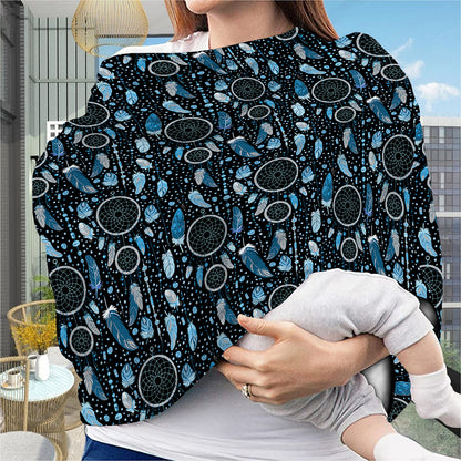 Blue Native Dream Catcher Pattern Print Baby Seat Cover