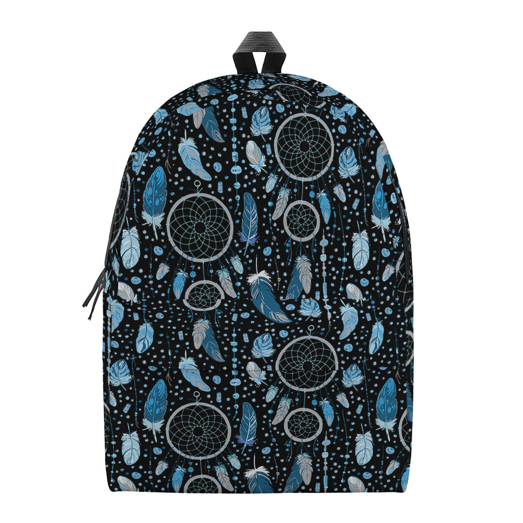 Blue Native Dream Catcher Pattern Print Backpack