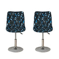 Blue Native Dream Catcher Pattern Print Bar Stool Covers