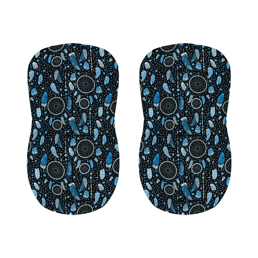 Blue Native Dream Catcher Pattern Print Bar Stool Covers