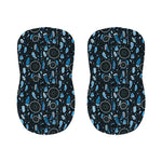 Blue Native Dream Catcher Pattern Print Bar Stool Covers