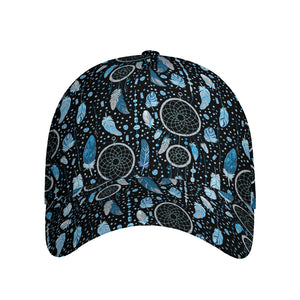 Blue Native Dream Catcher Pattern Print Baseball Cap