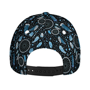 Blue Native Dream Catcher Pattern Print Baseball Cap